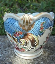 vase ou cache pot en porcelaine de Edme Samson fin  XIXème siècle DN1956
