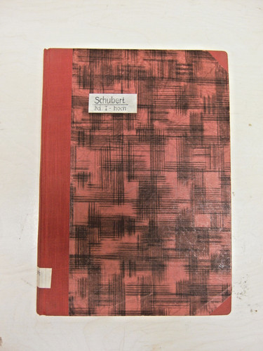 Vieilles partitions schubert - vieilles,