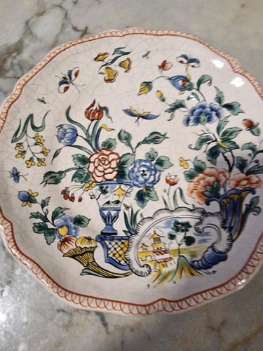 Ancienne assiette décorative - ancienne,
