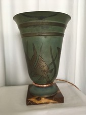 Lampe vase urne art déco