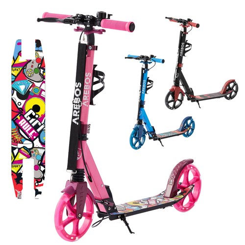 Arebos trottinette avec roues - arebos,