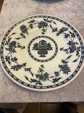 L 2 Faïence bleu DELFT MINTON assiette plate 26,5 cm