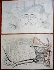 2 LITHOGRAPHIES. RAYMOND CARRANCE- 58X36 CM