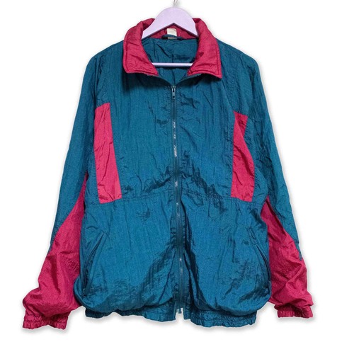 Veste vinyle vintage verte - en,