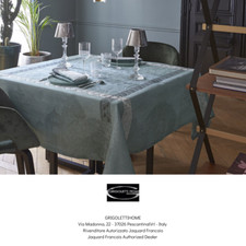 Le Jacquard Francais - SYMPHONIE BAROQUE - Chiffon 175x320 Fumee - 100% Lin