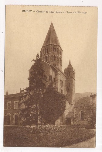 Cluny clocher l - cluny, l'eau