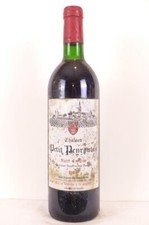saint-émilion château petit peyroutas  rouge 1988 - bordeaux