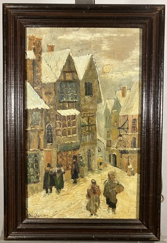 Huile signée représentant