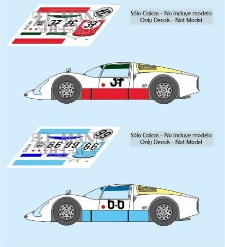 Décal porsche 906 mans - porsche,