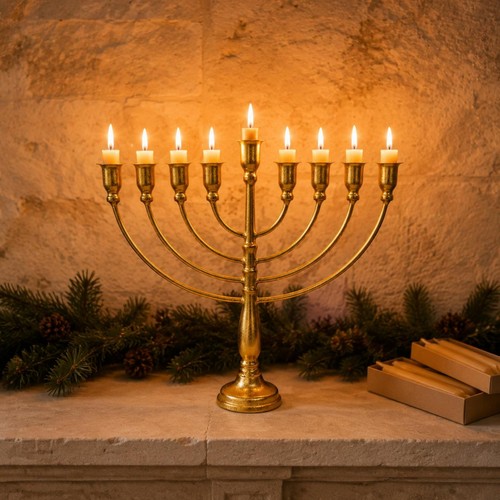 Menorah branches métal - 9,