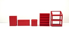 1/43 lot 5 meubles rouges pour