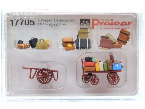 Preiser chariots bagages - preiser, à
