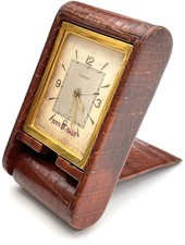 Pendulette Jaeger LeCoultre Hermes triple date 8 jours réveil