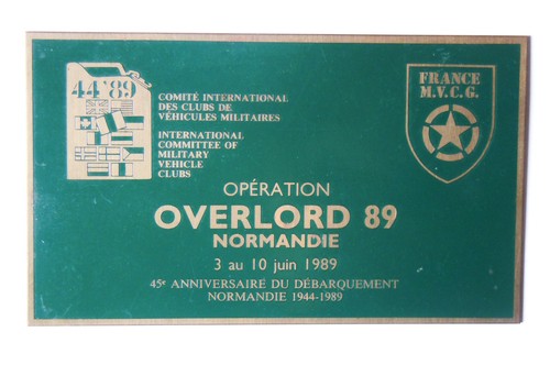 Plaque commemorative - commemorative, 45°