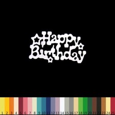 5 Découpes en papier _ HAPPY
