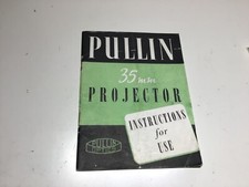 Mode d'emploi projecteur 35 mm Pullin en Anglais