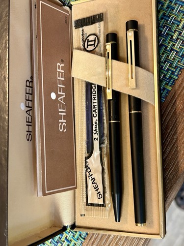 Vintage sheaffer pen set 14k - sheaffer, set,