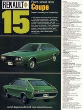 Catalogue brochure Renault 15