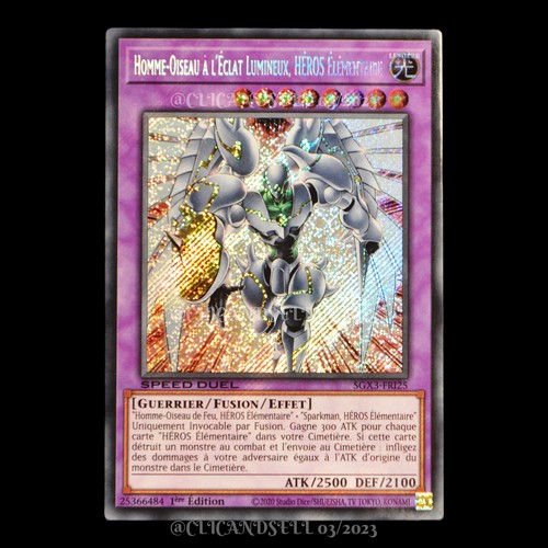 Carte sgx3 fri25 - yu-gi-oh, sgx3-fri25