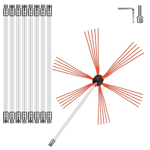 Kit brosse ramonage - brosse, poêle