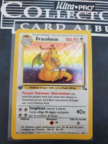 Carte pokemon dracolosse 62 - pokemon,