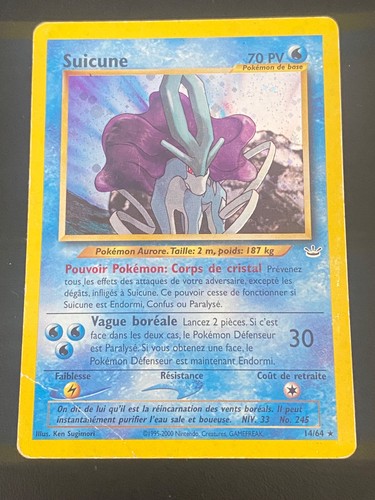 Carte pokemon suicune fr - suicune,
