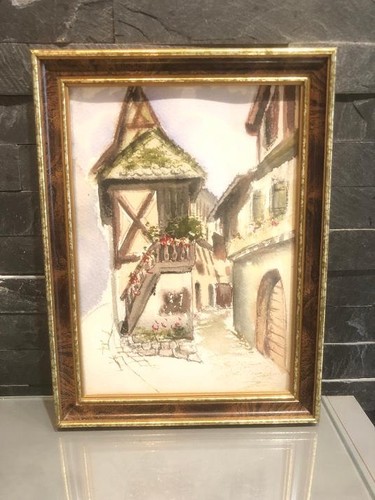 Cadre ancien bois - ronce, de