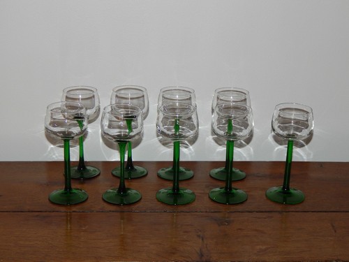 Ancien verres vin blanc - 9,