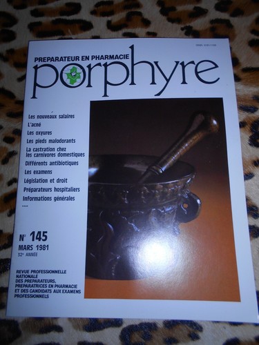 Revue porphyre préparateur - revue,