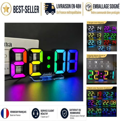 Réveil numérique led - réveil,