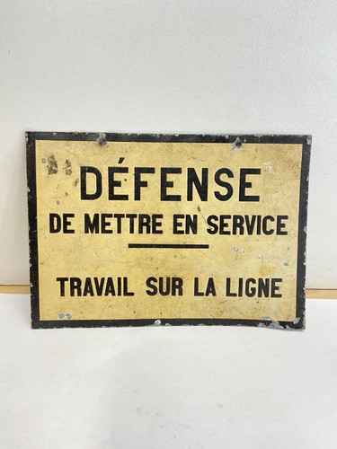 Ancienne plaque sncf chemin - sncf, de