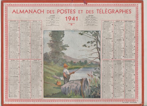 1941 calendrier des - 1941,