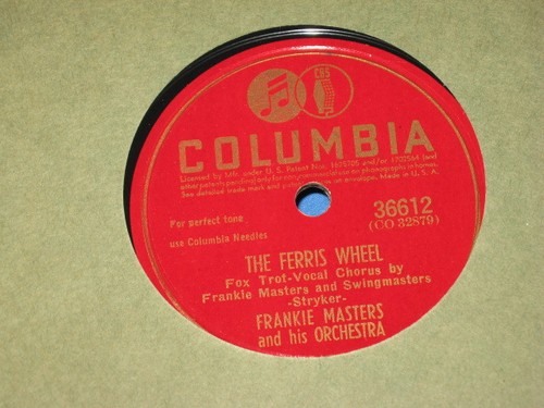 Columbia 78 frankie - columbia, 10"