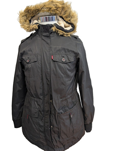 Parka levis noir - , capuche