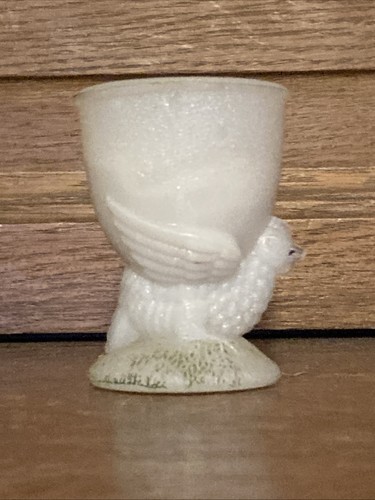 Ancien coquetier poule - , opaline