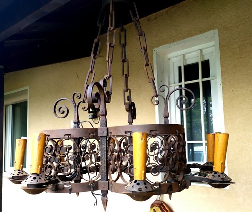 Ancien lustre medieval haute - medieval,