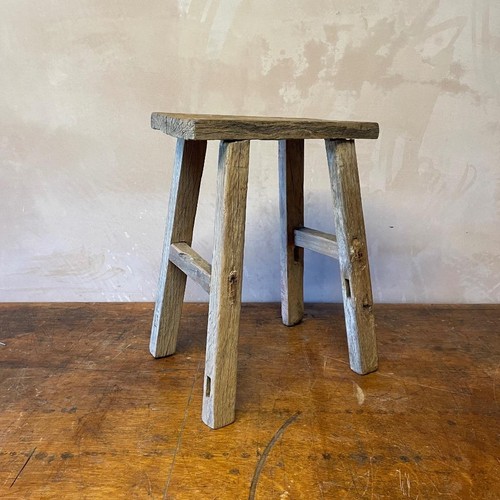 Tabouret bois rustique - en,