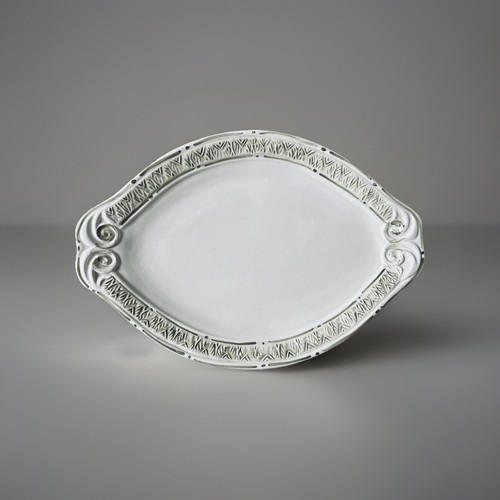 Plat ancien ovale - plat,