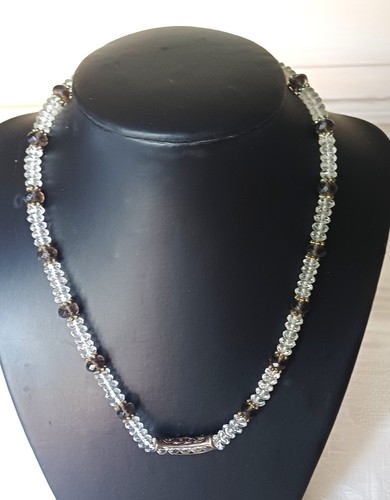 Ancien collier perles verre - collier,