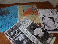 RARE 1  PAGE ORIGINALE POUR FAIRE LE FAUTEUIL DU BEBE  DE FEMME D AUJOUD HUI