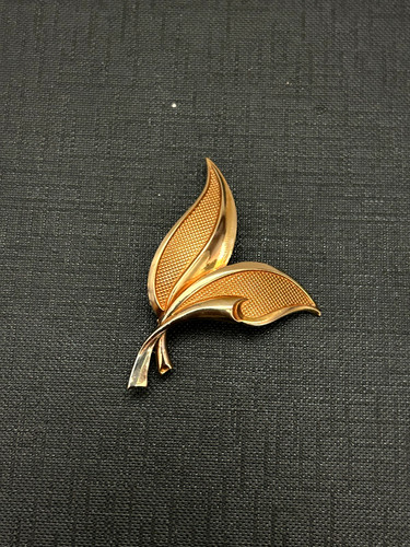 Broche ancienne plaqué or - plaqué,