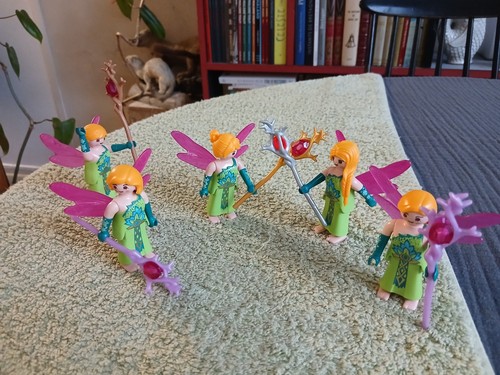 Fantasy playmobil cinq elfes - -,
