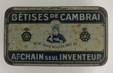 ANCIENNE BOITE BÊTISES DE CAMBRAI AFCHAIN 