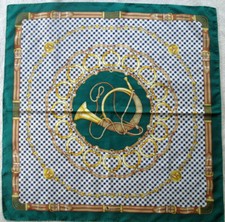 - AQUASCUTUM Foulard  soie TBEG  vintage scarf 87 x 88 cm