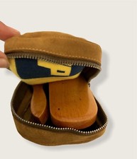 Ensemble de voyage 3 pièces étui en daim, chaussures brillantes