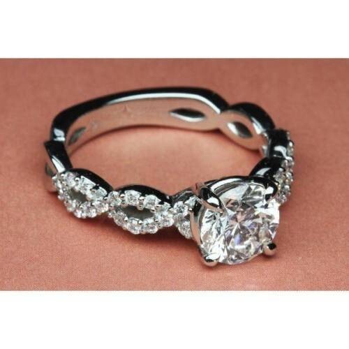 Bague fiançailles blanche - bague,