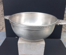 Ancien Légumier CHRISTOFLE  + Poinçon au Chat Métal Blanc  argenté Monogrammé TM