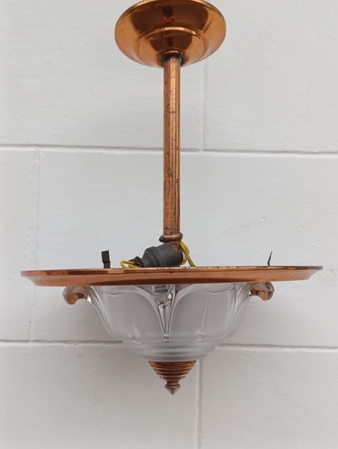 Ancien lustre suspension art - lustre,