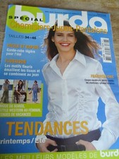 MAGAZINE BURDA  SPECIAL CHEMISIERS JUPES PANTALONS  STYLE WESTERN 2003