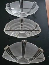 3 vasques demi-lune Art Déco